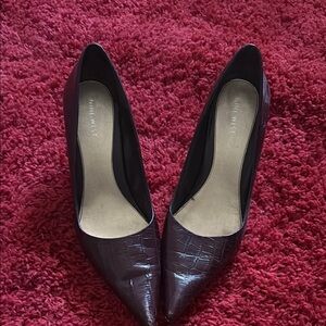 Nine West Brown Pointed-Toe Heels